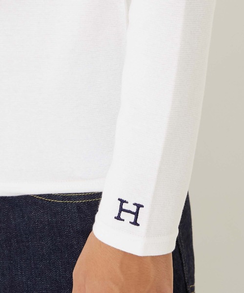 HOLLYWOOD RANCH MARKET(ハリウッドランチマーケット)の「ストレッチフライス タートルネック ロングスリーブ Tシャツ(Tシャツ/カットソー・メンズ・ブラック/グレー/チャコール/ホワイト/ダークネイビー・M/L/XL/S)」の15枚目の写真