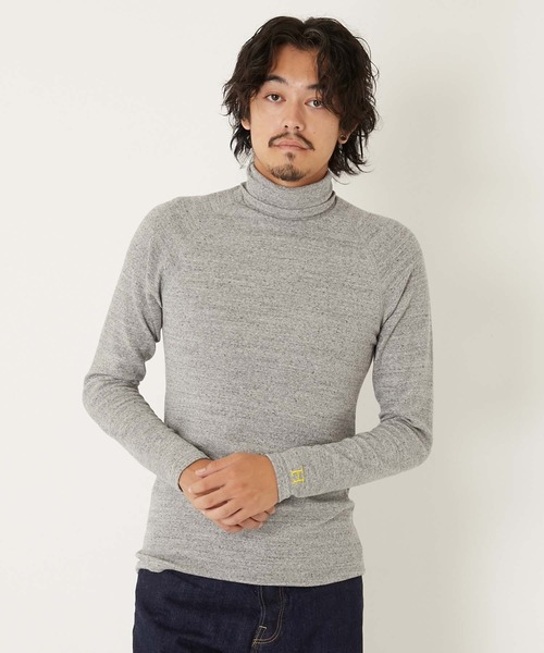 HOLLYWOOD RANCH MARKET(ハリウッドランチマーケット)の「ストレッチフライス タートルネック ロングスリーブ Tシャツ(Tシャツ/カットソー・メンズ・ブラック/グレー/チャコール/ホワイト/ダークネイビー・M/L/XL/S)」の12枚目の写真