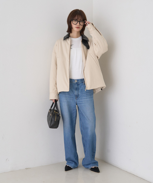 Rouge vif Anna(ルージュヴィフアンナ)の「ガーメントダイロゴロンTシャツ(Tシャツ/カットソー・レディース・ホワイト/チャコールグレー・フリー)」の15枚目の写真