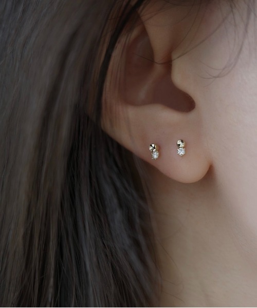 Burner(バーナー)の「【blatto 925silver】シルバー925 ミニマルツイン スタッドピアス esm-pierce-21-10【RBTS】(ピアス(両耳用)・レディース・シルバー/ゴールド・FREE)」の4枚目の写真