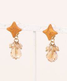 【atelier*mio】ポリマークレイ × クリスタル costume jewelry イヤリング