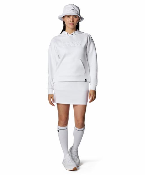 UNDER ARMOUR（アンダーアーマー）の「UAドライブ ワードマーク ロングスリーブ フーディー（ゴルフ/レディース）（スウェット・レディース・ホワイト・XL/L/M）」の3枚目の写真