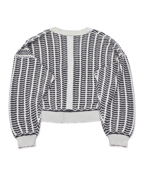 sneeuw（スニュウ）の「ウィンドウカーディガン（カーディガン/ボレロ・レディース・グレー/ブルー・ONESIZE）」の8枚目の写真