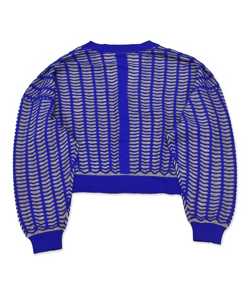 sneeuw（スニュウ）の「ウィンドウカーディガン（カーディガン/ボレロ・レディース・グレー/ブルー・ONESIZE）」の10枚目の写真