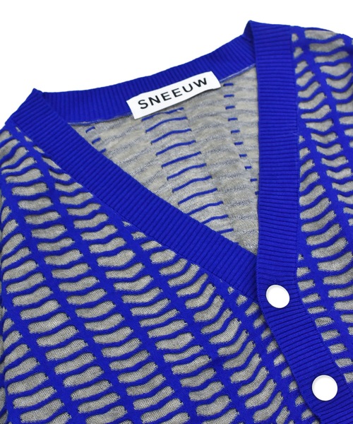 sneeuw（スニュウ）の「ウィンドウカーディガン（カーディガン/ボレロ・レディース・グレー/ブルー・ONESIZE）」の14枚目の写真