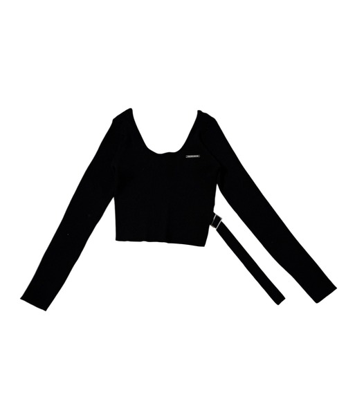 ACLENT（アクレント）の「サイドベルトリブニットトップス（ニット/セーター・レディース・グレー/ブラック/ホワイト・FREE）」の21枚目の写真