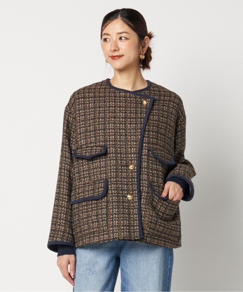 HELIOPOLE（エリオポール）の「TWEED BIG JACKET（ブルゾン）」 - WEAR