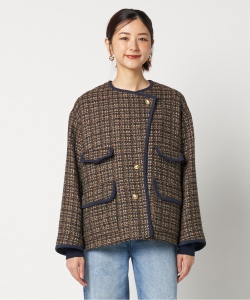HELIOPOLE（エリオポール）の「TWEED BIG JACKET（ブルゾン）」 - WEAR
