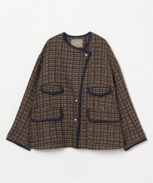 HELIOPOLE（エリオポール）の「TWEED BIG JACKET（ブルゾン）」 - WEAR