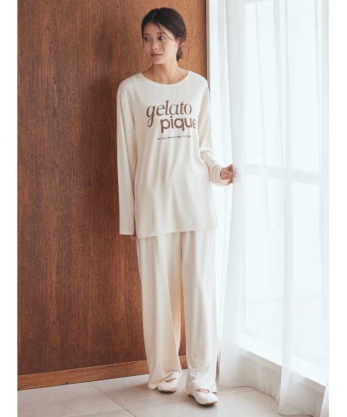 セール】レーヨンロゴロングパンツ（ルームウェア/パジャマ）｜gelato
