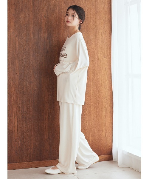 セール】レーヨンロゴロングパンツ（ルームウェア/パジャマ）｜gelato