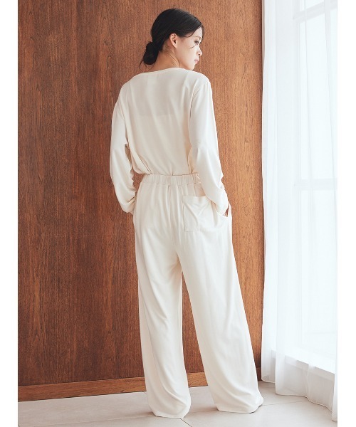 セール】レーヨンロゴロングパンツ（ルームウェア/パジャマ）｜gelato