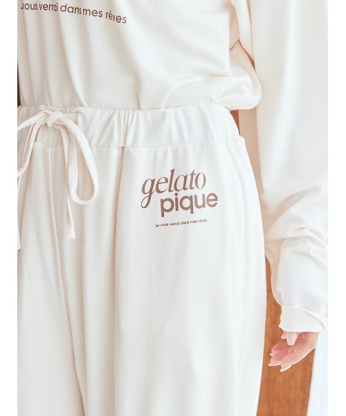gelato pique（ジェラートピケ）の「レーヨンロゴロングパンツ（ルーム