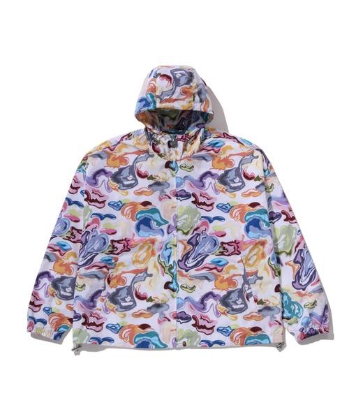 ART CAMO HOODED JACKET