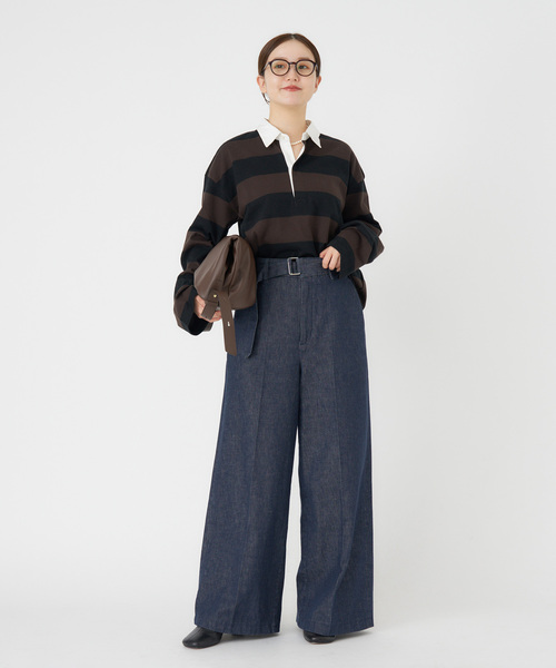 IENA（イエナ）の「ラガーショートプルオーバー（Tシャツ/カットソー・レディース・ブラウン/ブラック・FREE）」の12枚目の写真