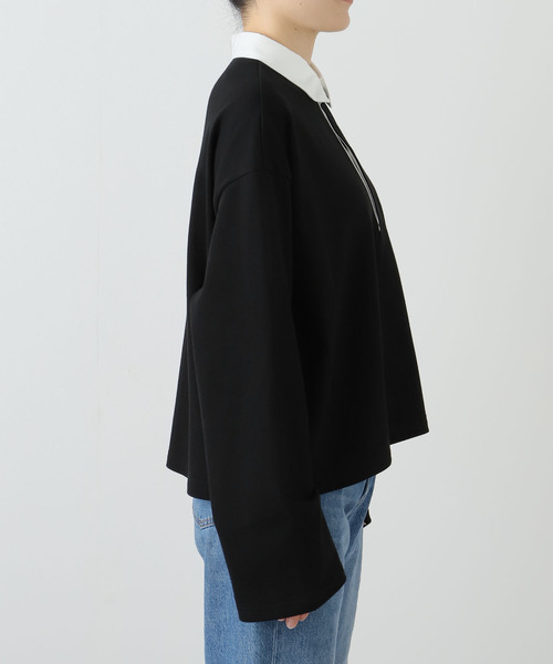 IENA（イエナ）の「ラガーショートプルオーバー（Tシャツ/カットソー・レディース・ブラウン/ブラック・FREE）」の8枚目の写真