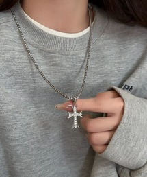 WARAIJOGO（ワライジョウゴ）の「クロスモチーフネックレス/チェーンネックレス(RO)（ネックレス）」