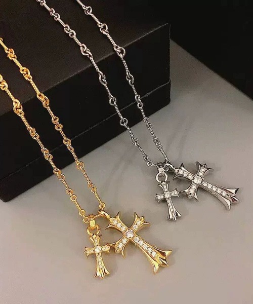セール】クロスモチーフネックレス/チェーンネックレス(RO
