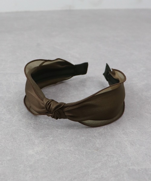 BLUEEAST（ブルーイースト）の「オーガンジーサテンカチューシャ（カチューシャ・レディース・ブラウン/ブラック/ブラック系/ブラウン系・FREE）」の14枚目の写真