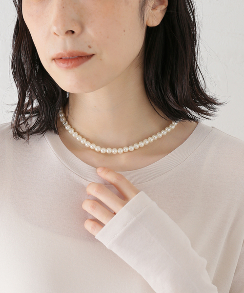 OUTDOOR PRODUCTS(アウトドアプロダクツ)の「≪追加4≫PEARL NECKLACE(ネックレス・レディース・アイボリー・FREE)」の6枚目の写真
