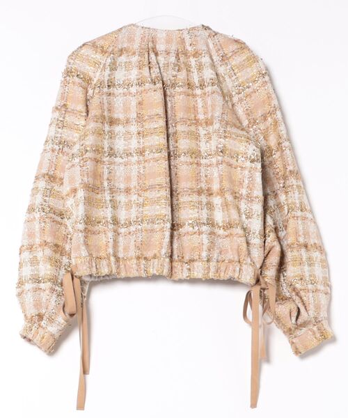 DESIGNWORKS（デザインワークス）の「BEAUVET ツイードブルゾン（ブルゾン・レディース・ゴールド・1）」の12枚目の写真