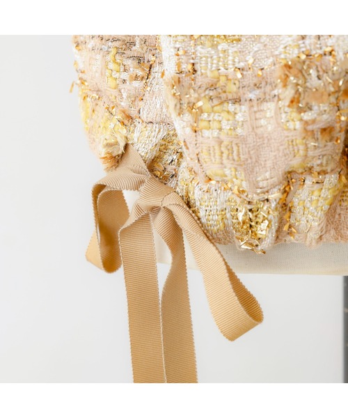 DESIGNWORKS（デザインワークス）の「BEAUVET ツイードブルゾン（ブルゾン・レディース・ゴールド・1）」の17枚目の写真