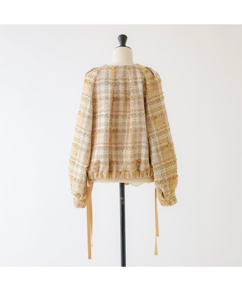 DESIGNWORKS（デザインワークス）の「BEAUVET ツイードブルゾン（ブルゾン・レディース・ゴールド・1）」の20枚目の写真