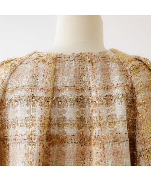 DESIGNWORKS（デザインワークス）の「BEAUVET ツイードブルゾン（ブルゾン・レディース・ゴールド・1）」の13枚目の写真