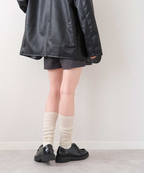 Reurie'(レウリィ)の「ツイルショートパンツ / シンプル カジュアル ベーシック 韓国(その他パンツ・レディース・ベージュ/チャコールグレー・MEDIUM/SMALL)」の15枚目の写真