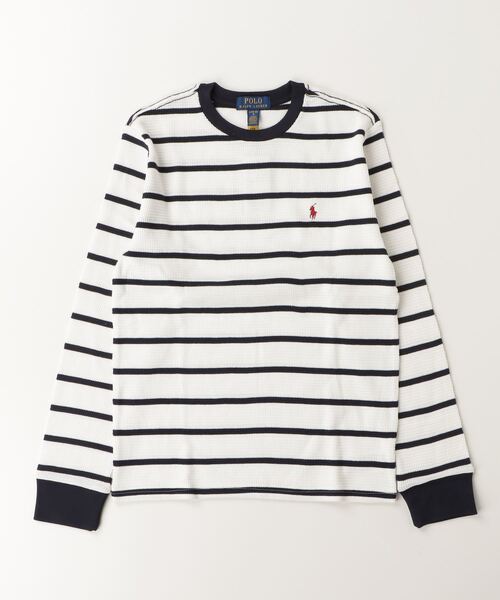 POLO RALPH LAUREN CHILDRENSWEAR（ポロ ラルフ ローレン チルドレンズウェア）の「ストライプド ワッフル コットン ロングスリーブ Tシャツ（Tシャツ/カットソー・キッズ・マルチ・S/XL/L/M）」の3枚目の写真