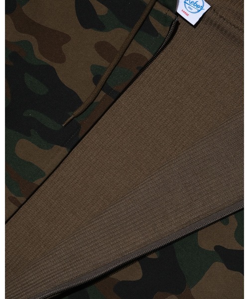 KEBOZ(ケボズ)の「EFG WAFFLE LINING SWEAT FULL ZIP HOODIE(パーカー・メンズ・ネイビー/カモフラージュ/ブラック/グレー・2XL/XL/L/M/S)」の9枚目の写真