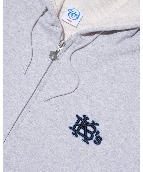 KEBOZ(ケボズ)の「EFG WAFFLE LINING SWEAT FULL ZIP HOODIE(パーカー・メンズ・ネイビー/カモフラージュ/ブラック/グレー・2XL/XL/L/M/S)」の12枚目の写真