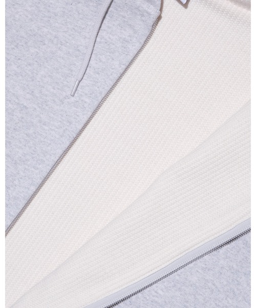 KEBOZ(ケボズ)の「EFG WAFFLE LINING SWEAT FULL ZIP HOODIE(パーカー・メンズ・ネイビー/カモフラージュ/ブラック/グレー・2XL/XL/L/M/S)」の13枚目の写真