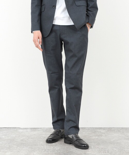 NOLLEY’S(ノーリーズ)の「《ビジカジ/セットアップ対応》SOFT THERMO ウォッシャブルパンツ 25AW(その他パンツ・メンズ・チャコールグレー/グレー/ネイビー・S/M/L/XL/XXL)」の3枚目の写真
