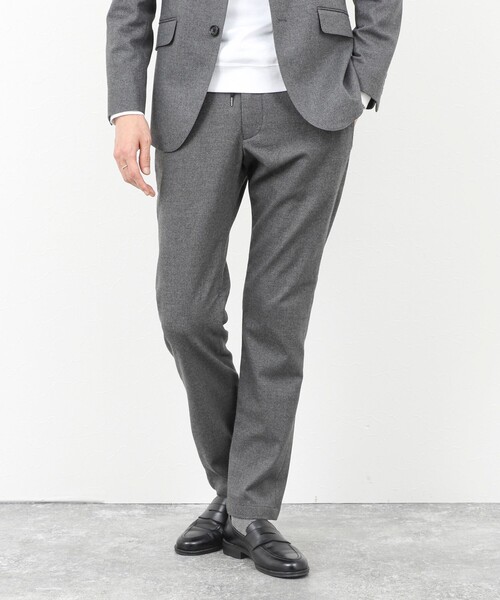 NOLLEY’S(ノーリーズ)の「《ビジカジ/セットアップ対応》SOFT THERMO ウォッシャブルパンツ 25AW(その他パンツ・メンズ・チャコールグレー/グレー/ネイビー・S/M/L/XL/XXL)」の2枚目の写真