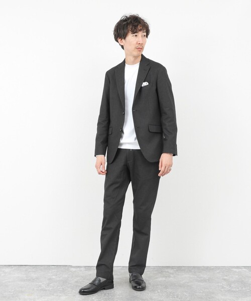 NOLLEY’S(ノーリーズ)の「《ビジカジ/セットアップ対応》SOFT THERMO ウォッシャブルパンツ 25AW(その他パンツ・メンズ・チャコールグレー/グレー/ネイビー・S/M/L/XL/XXL)」の22枚目の写真