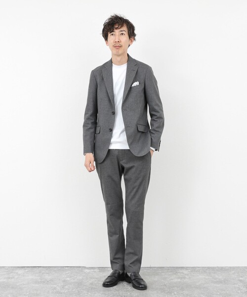 NOLLEY’S(ノーリーズ)の「《ビジカジ/セットアップ対応》SOFT THERMO ウォッシャブルパンツ 25AW(その他パンツ・メンズ・チャコールグレー/グレー/ネイビー・S/M/L/XL/XXL)」の11枚目の写真