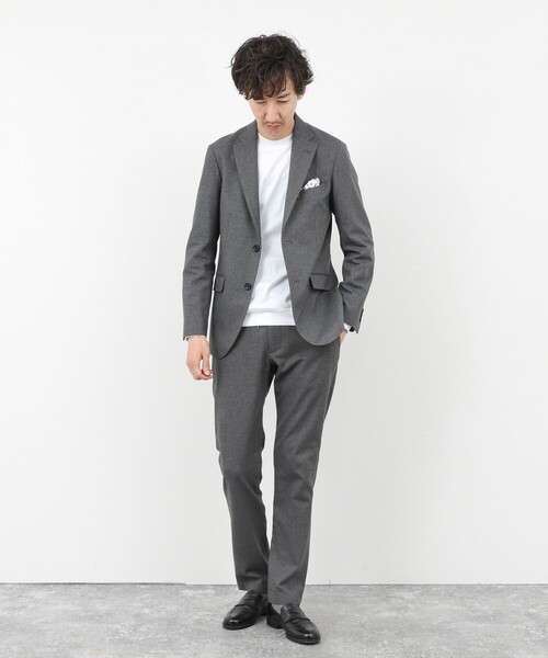 NOLLEY’S(ノーリーズ)の「《ビジカジ/セットアップ対応》SOFT THERMO ウォッシャブルパンツ 25AW(その他パンツ・メンズ・チャコールグレー/グレー/ネイビー・S/M/L/XL/XXL)」の9枚目の写真