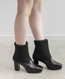 RANDA（ランダ）の「2WAY ニットカバーショートブーツ（ブーツ）」