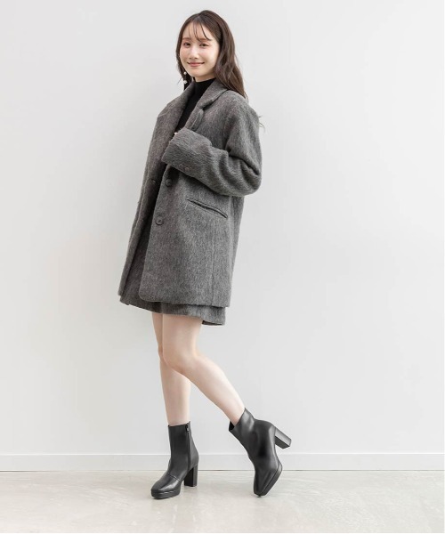 RANDA(ランダ)の「2WAY ニットカバーショートブーツ(ブーツ・レディース・ブラック/アイボリー・S/M/L/LL)」の7枚目の写真