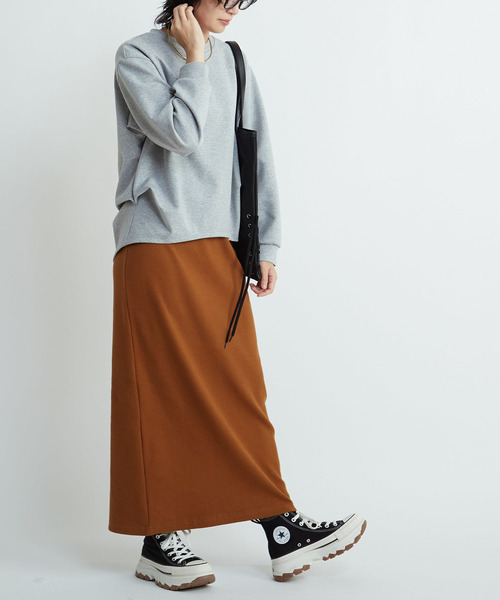RIB NARROW SKIRT