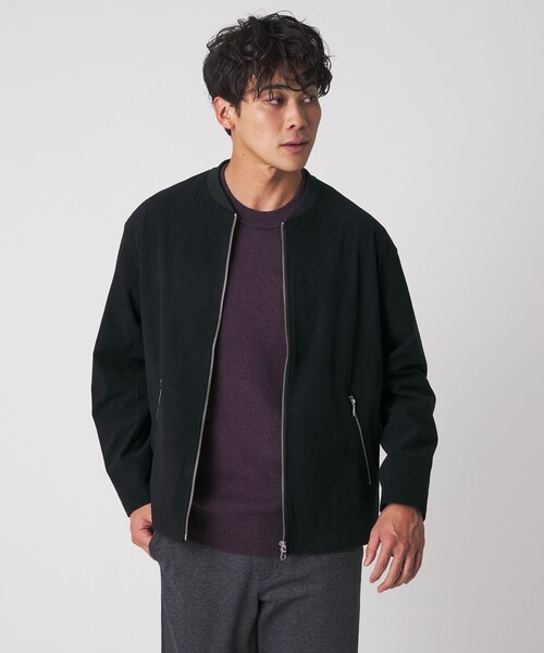 A DAY IN THE LIFE UNITED ARROWS(アデイインザライフユナイテッドアローズ)の「コーデュロイ リブ ブルゾン<A DAY IN THE LIFE>(ブルゾン・メンズ・ライトグレー/ブラック/ネイビー・M/L)」の2枚目の写真