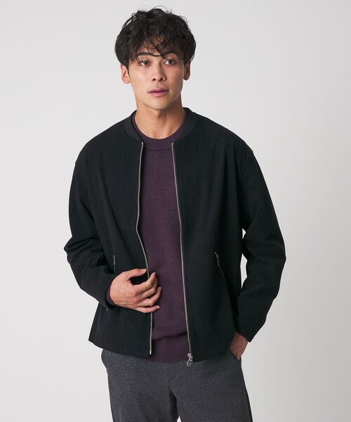 A DAY IN THE LIFE UNITED ARROWS(アデイインザライフユナイテッドアローズ)の「コーデュロイ リブ ブルゾン<A DAY IN THE LIFE>(ブルゾン・メンズ・ライトグレー/ブラック/ネイビー・M/L)」の4枚目の写真
