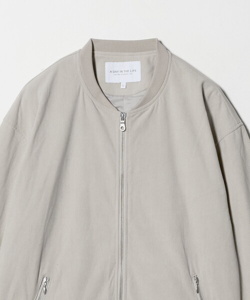 A DAY IN THE LIFE UNITED ARROWS(アデイインザライフユナイテッドアローズ)の「コーデュロイ リブ ブルゾン<A DAY IN THE LIFE>(ブルゾン・メンズ・ライトグレー/ブラック/ネイビー・M/L)」の17枚目の写真