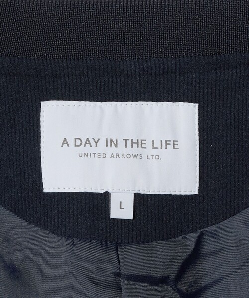 A DAY IN THE LIFE UNITED ARROWS(アデイインザライフユナイテッドアローズ)の「コーデュロイ リブ ブルゾン<A DAY IN THE LIFE>(ブルゾン・メンズ・ライトグレー/ブラック/ネイビー・M/L)」の14枚目の写真