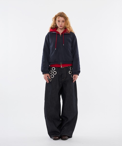 WISH FOR EVER（ウィッシュフォーエバー）の「2WAY  REVERSIBLE FLEECE BLOUSON / 2WAYリバーシブルフリースブルゾン（ブルゾン・メンズ・グリーン/レッド/ブラック/その他・SMALL/MEDIUM/LARGE）」の17枚目の写真