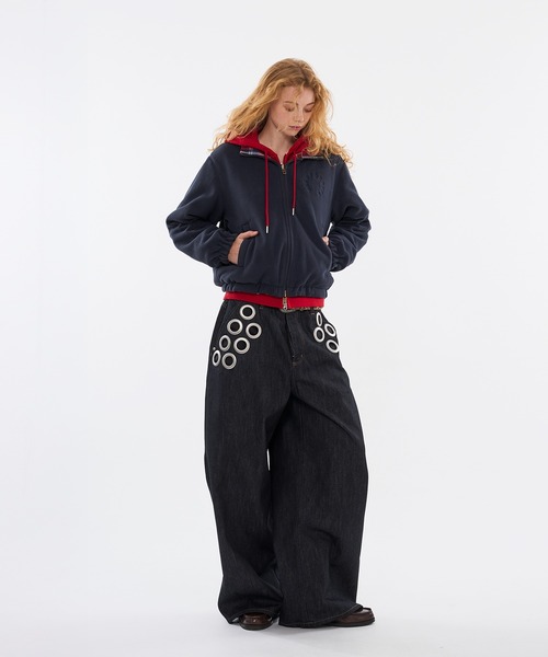 WISH FOR EVER（ウィッシュフォーエバー）の「2WAY  REVERSIBLE FLEECE BLOUSON / 2WAYリバーシブルフリースブルゾン（ブルゾン・メンズ・グリーン/レッド/ブラック/その他・SMALL/MEDIUM/LARGE）」の19枚目の写真