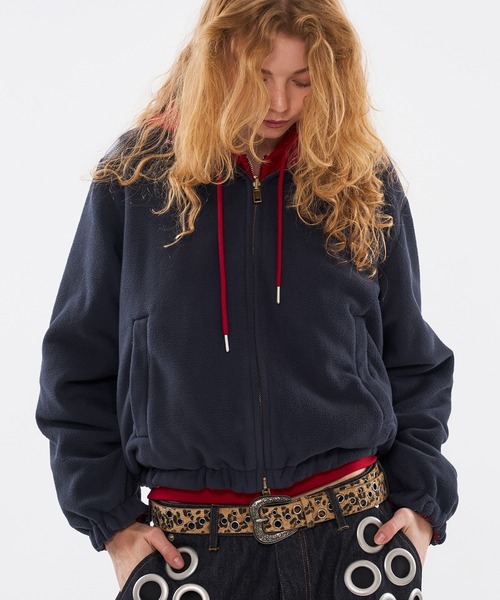 WISH FOR EVER（ウィッシュフォーエバー）の「2WAY  REVERSIBLE FLEECE BLOUSON / 2WAYリバーシブルフリースブルゾン（ブルゾン・メンズ・グリーン/レッド/ブラック/その他・SMALL/MEDIUM/LARGE）」の20枚目の写真
