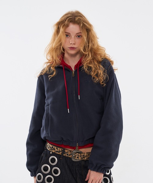 WISH FOR EVER（ウィッシュフォーエバー）の「2WAY  REVERSIBLE FLEECE BLOUSON / 2WAYリバーシブルフリースブルゾン（ブルゾン・メンズ・グリーン/レッド/ブラック/その他・SMALL/MEDIUM/LARGE）」の21枚目の写真