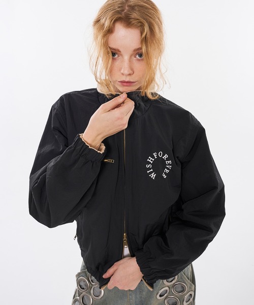 WISHFOREVER 2WAYブルゾン 2WAY REVERSIBLE FLEECE BLOUSON / 2WAYリバーシブルフリースブルゾン